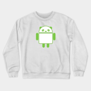 Panda Android robot style design Crewneck Sweatshirt